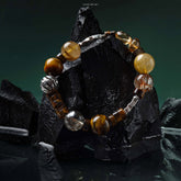 Pulsera Rutilada Dorada Prosperidad