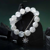 Lumi Reiki Spiritual Awakening Bracelet on a Model's Wrist - Stylish Jewelry for Spiritual Purification and Inner Peace