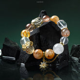 Pulsera de cristal de limón de la riqueza