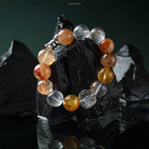 Lumi Reiki Spiritual Growth Bracelet | Flash Diamond & Black Gold Super for Intuition & Energy Purification