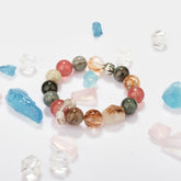 Pulsera de cuarzo negro y oro Enchanted Berry