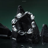 Lumi Reiki Black White Crystal Fatigue Bracelet | Black and White Crystals for Fatigue Relief and Energy Balance