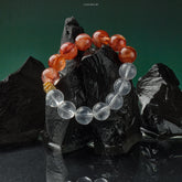 Red Amethyst & Clear Quartz Vitality Bracelet