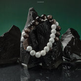 Silver Obsidian Shield Bracelet