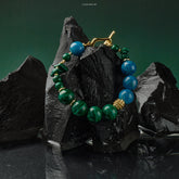 Malachite & Apatite Growth Bracelet