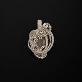 Silver moonstone Pendant Necklace