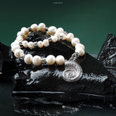 Lumi Reiki Elegant Pearl Necklace - Timeless Jewelry for Calmness, Focus, and Aura Balance