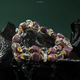 Health Protection Necklace | Black Tourmaline & Clear Quartz for Energy Shielding & Vitality