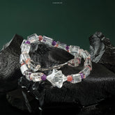 Collar de cuarzo y cristal de fresa