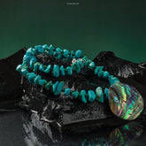 Turquoise & Emerald Courage Necklace