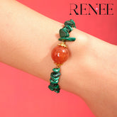 Green Vine and Red Core Christmas Bracelet