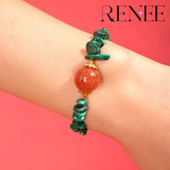Green Vine and Red Core Christmas Bracelet