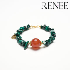 Green Vine and Red Core Christmas Bracelet