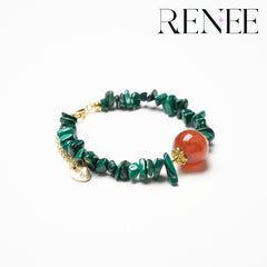 Green Vine and Red Core Christmas Bracelet