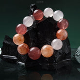 Rose Quartz & Clear Quartz Love Bracelet | Handmade Crystal Jewelry for Love & Positive Energy