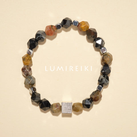 Fossil Wood Grounding Bracelet