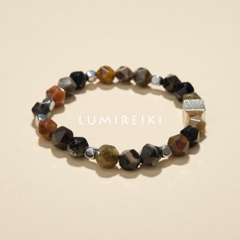 Fossil Wood Grounding Bracelet