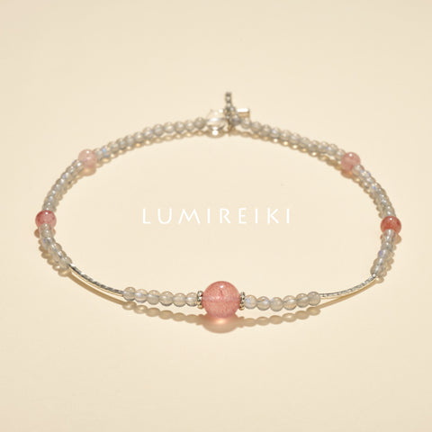 Strawberry Quartz Love Bracelet