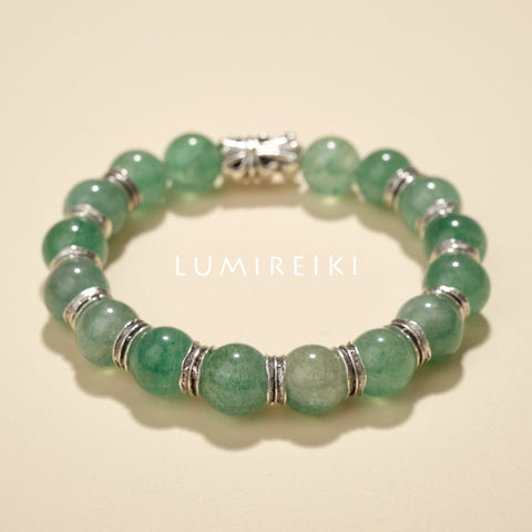 Green Strawberry Quartz Healing Bracelet