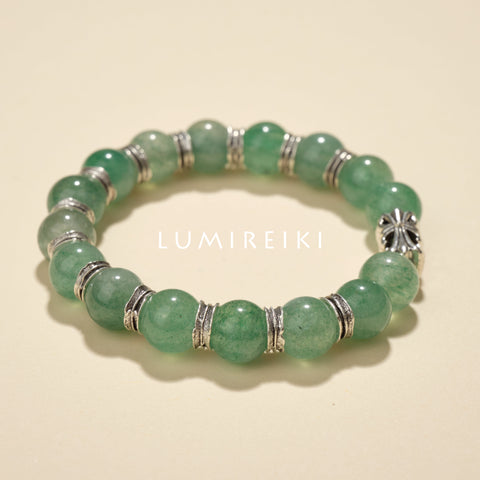 Green Strawberry Quartz Healing Bracelet