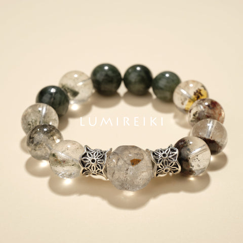 Herkimer & Green Phantom Success Bracelet
