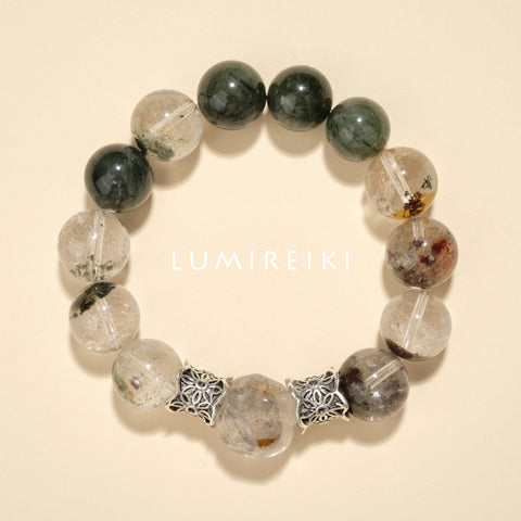 Herkimer & Green Phantom Success Bracelet
