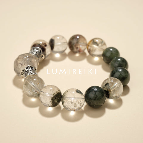 Herkimer & Green Phantom Success Bracelet