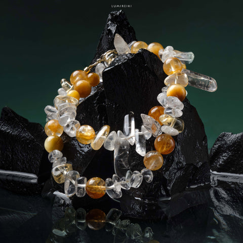 Yellow Rutilated Abundance Bracelet