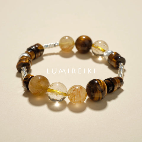 Copper Rutilated Quartz Power Bracelet