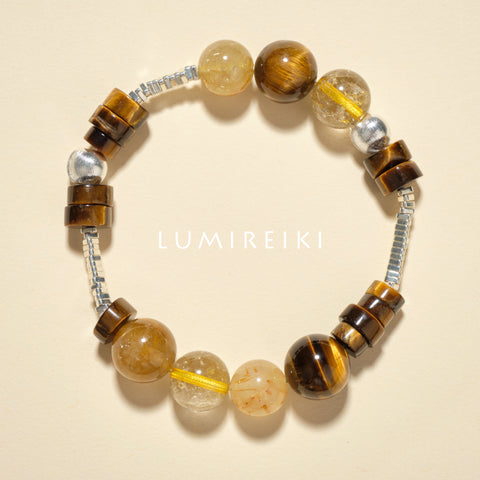 Copper Rutilated Quartz Power Bracelet