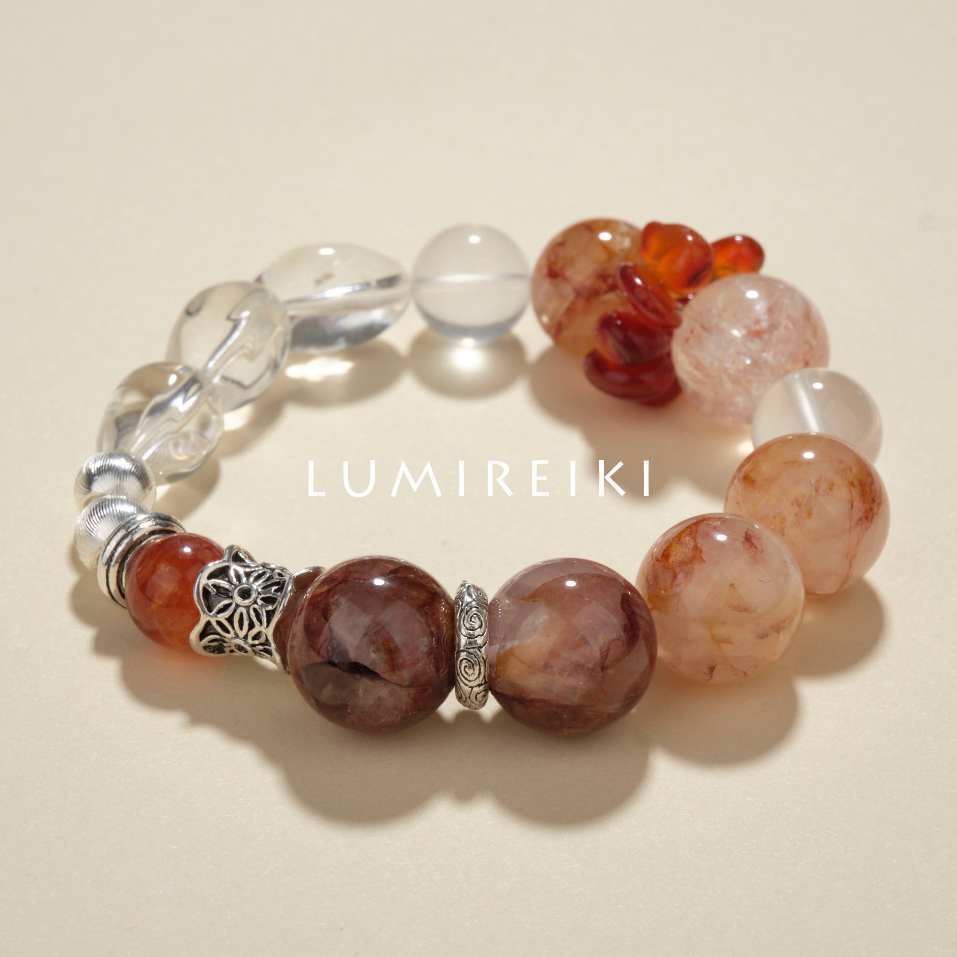 Lumi Reiki Agate Stone Detail | Courage Stone for Emotional Stability & Confidence Enhancement