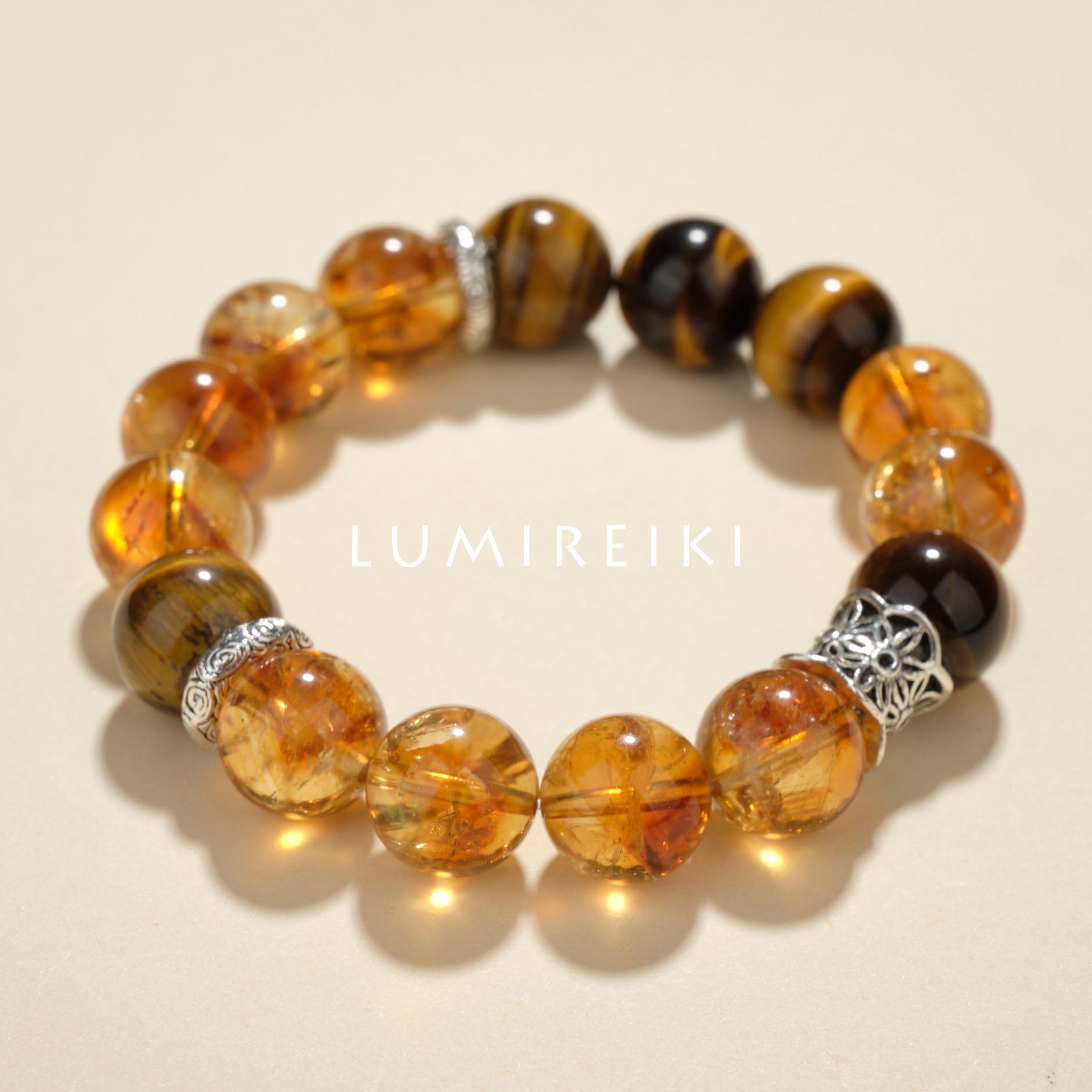 Lumi Reiki Wealth Bracelet Worn | Stylish Crystal Jewelry for Professional Confidence, Wealth Attraction & Stress Relief