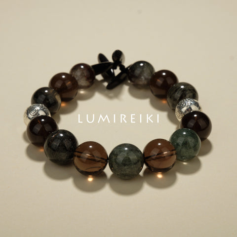Obsidian Tusk Guardian Bracelet