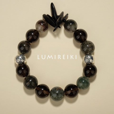 Obsidian Tusk Guardian Bracelet