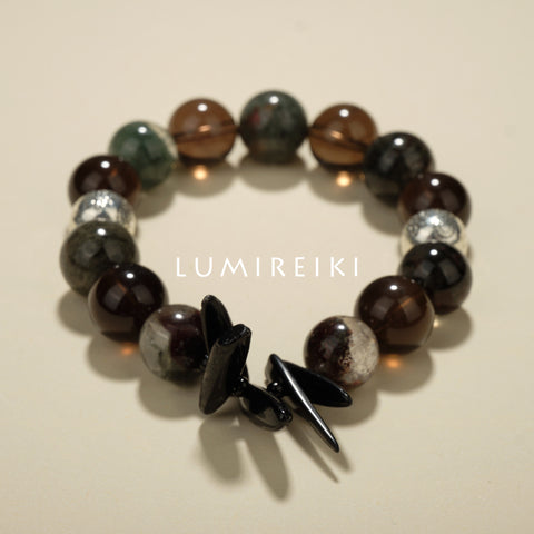 Obsidian Tusk Guardian Bracelet