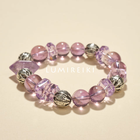 Amethyst Dual-Point Serenity Bracelet