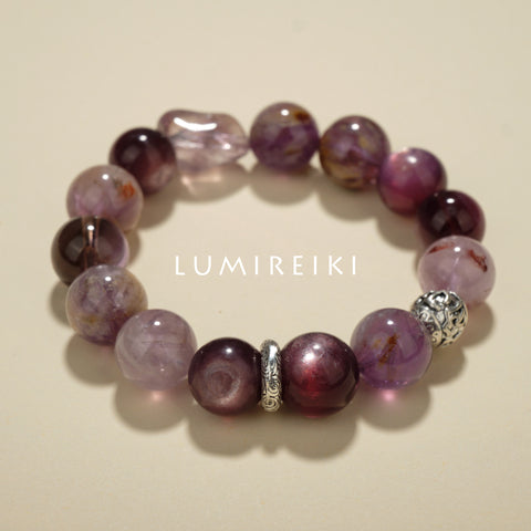 Amethyst Free - form Spiritual Bracelet