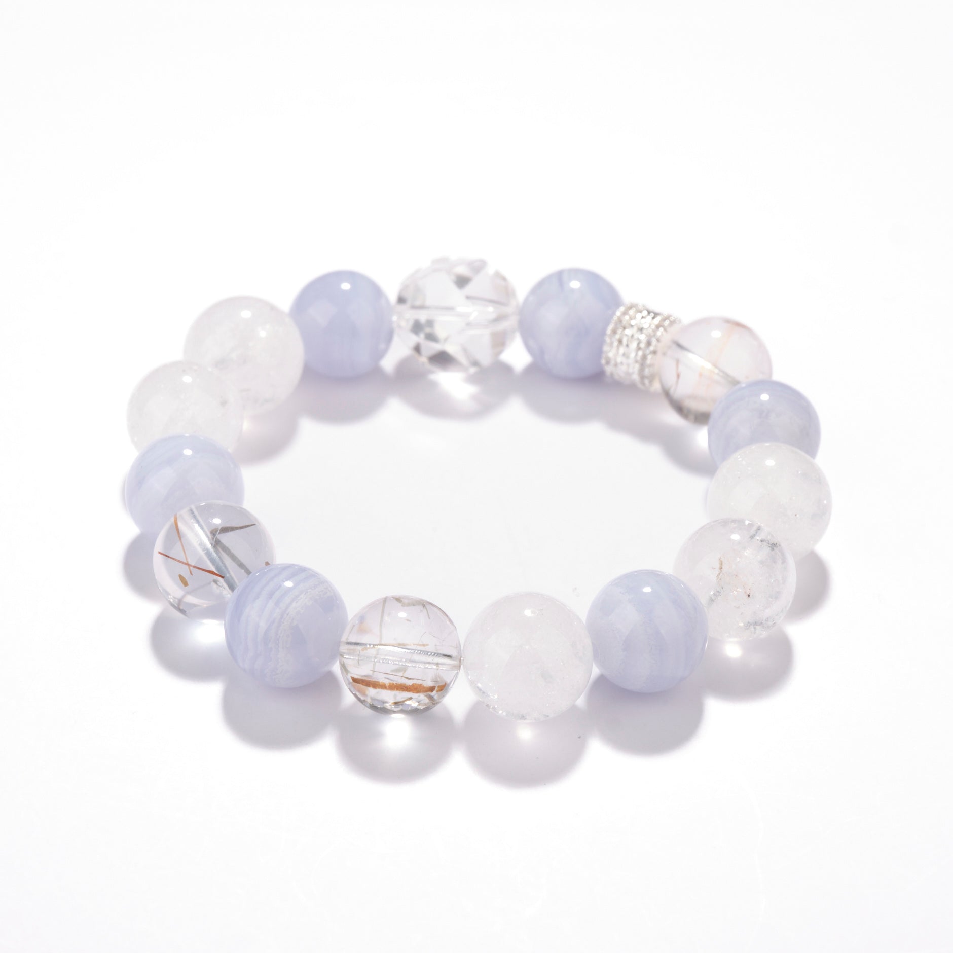 Spring Dream Aquamarine & Agate Bracelet