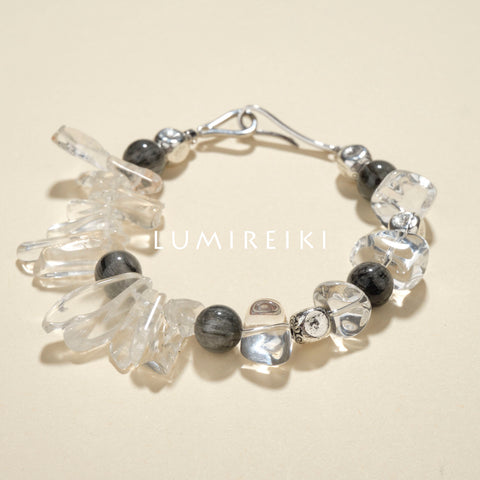Lumi Reiki Black Tourmaline Close - up - Protective Stone for Negative Energy Repelling and Grounding