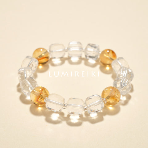 Citrine & Clear Quartz Vitality Bracelet