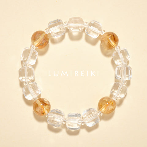 Citrine & Clear Quartz Vitality Bracelet