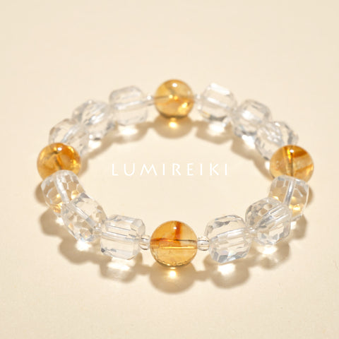 Citrine & Clear Quartz Vitality Bracelet