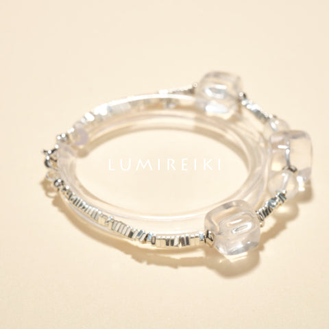 Clear Quartz  Brain Power Bracelet
