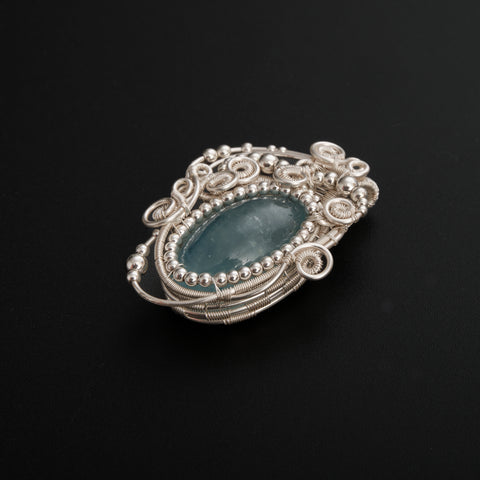 Ocean Calm Aquamarine Necklace