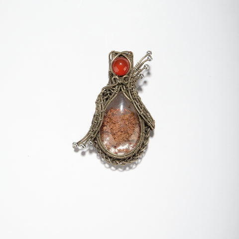 Collar de energía de dos piedras