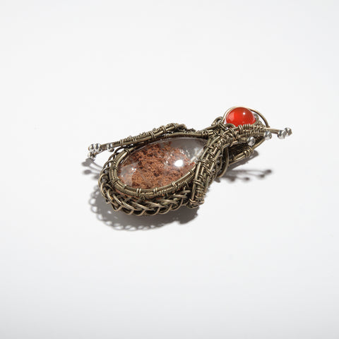 Collar de energía de dos piedras