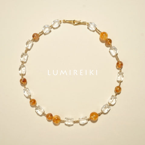 Yellow Auralite Wealth Necklace