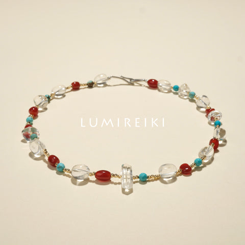 Twin-Point  Quartz Power Necklace