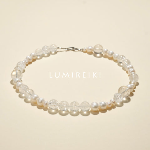 White Yase Peace Necklace