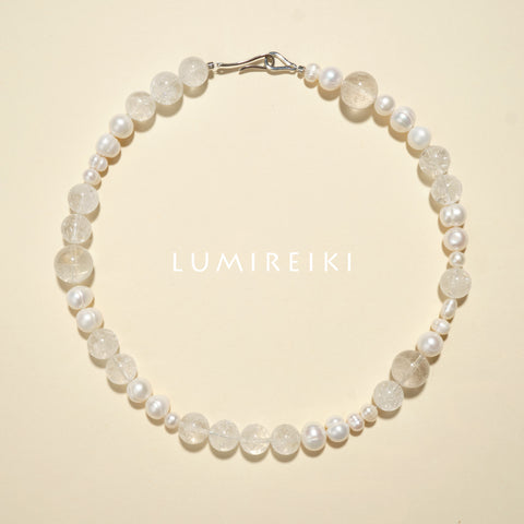 White Yase Peace Necklace